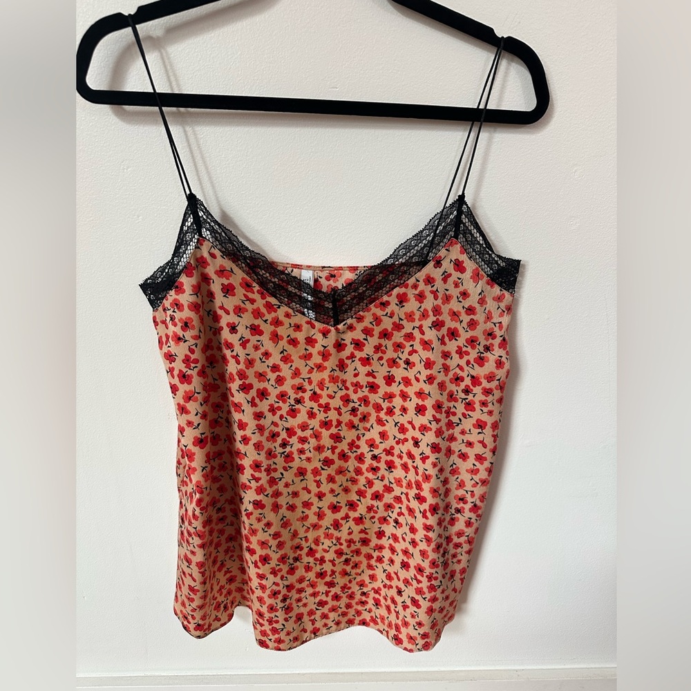 Mango Floral Lace Top Size S